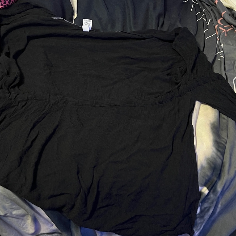 Black Long Sleeve Top